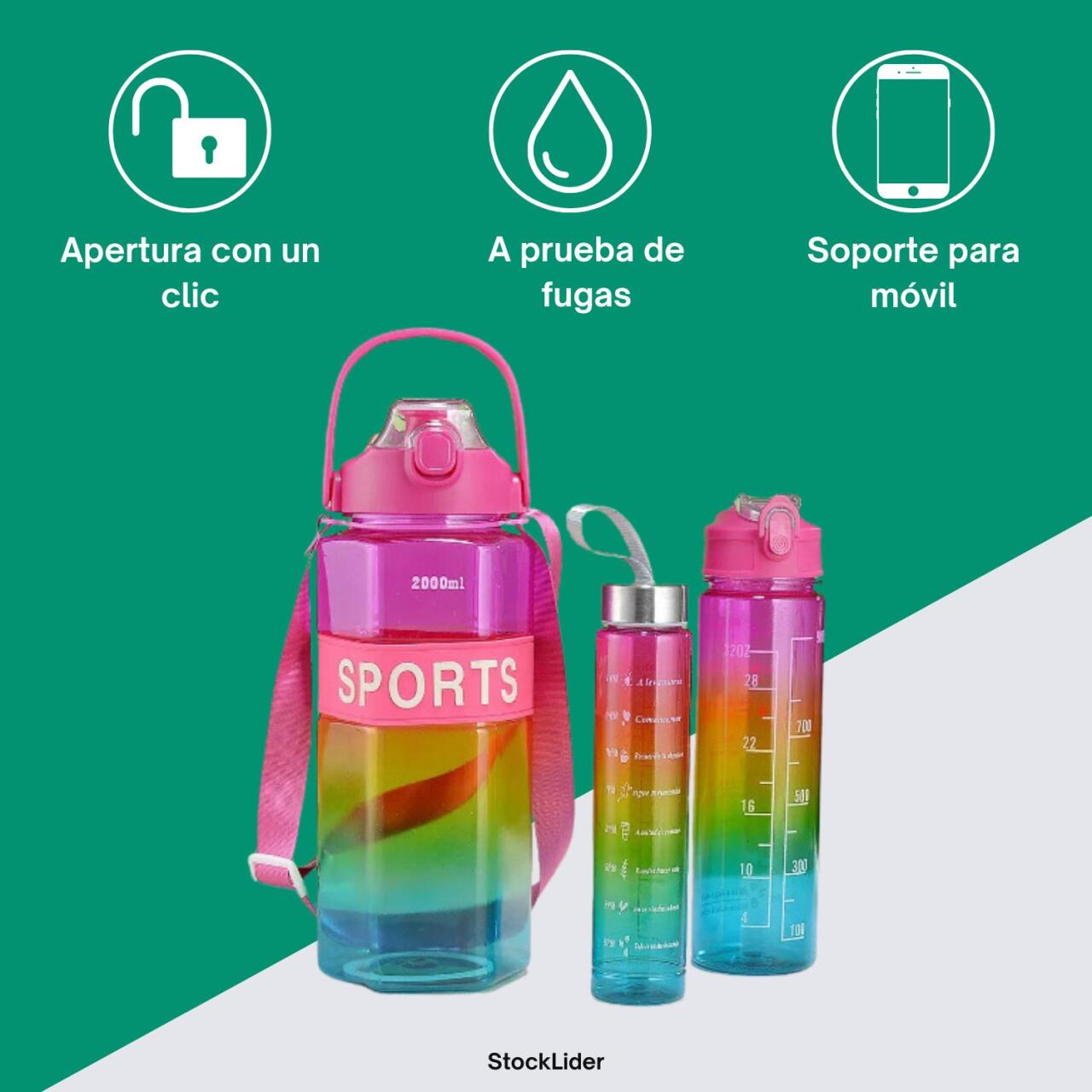 Pack 3 Hexobottle